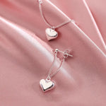 Antique Geometric Heart-Shaped Hoops