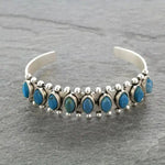 Vintage Tibet Silver Stone Bracelet