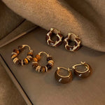 Vintage U-shaped Hoop Earrings