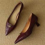 Mary Ann Leather Heels