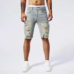 Distressed Denim Shorts