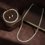 Gorgeous Clear Round Cubic Zirconia Bridal Full Set