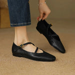 Elora Leather Flats