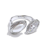 Double Marquise Bypass Ring