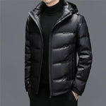 Belmont Genuine Leather Duck Down Jacket