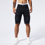 Distressed Denim Shorts