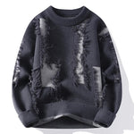 Distress Mode Crew Neck Sweater