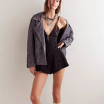Serena Denim Romper