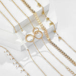 Pack of Boho Bracelets in Gold