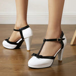 Aria Bow T-Strap Heels