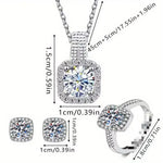 Luxurious Cube Jewelry Set