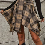 Urban Flannel Plaid Skirt
