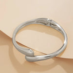 Fluid Arc Bracelet & Ring Set