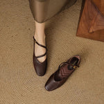 Elora Leather Flats