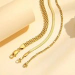 Stackable Bracelet Golden Pearl Set