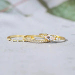 Mila Golden Rings Set