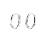 Sterling Silver Round Inlay Earrings