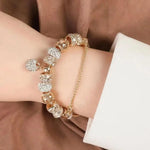 Chunky Gold Heart Bracelet
