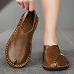 Halden Crosscut Leather Sandals