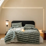 Faux Fur Rabbit Throw Blanket