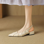 Palermo Pleat Slingback Heels
