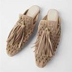 Tassel Fringe Mules