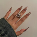 Fluid Arc Bracelet & Ring Set
