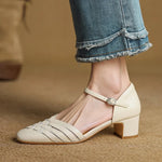 Avora Genuine Leather Heels