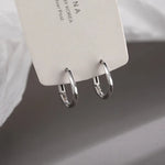 Sterling Silver Round Inlay Earrings