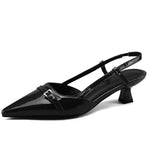 Cortona Slingback Leather Heels