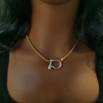 Horseshoe Rope Chain Choker