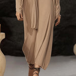 Zeagoo Women's Boho Breezy Strapless Dress and Cardigan Set