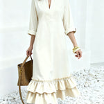Zeagoo Women's Boho Tiered Ruffle Maxi Dress