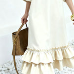 Zeagoo Women's Boho Tiered Ruffle Maxi Dress