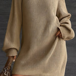 Zeagoo Women's Casual Bowknot Design Knit Sweater Dress
