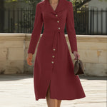 Zeagoo Women's Chic French Style A-Line Midi Dress