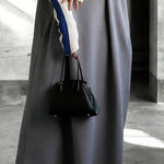 Zeagoo Women's Cozy Vibrant Colorblock Mock Neck Maxi Dress