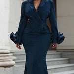 Zeagoo Elegant Designer Blazer Style Fishtail Dress for Women Casual Summer Vacation 2026