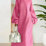 Zeagoo Women's Casual Oversized Lantern Sleeve Maxi Dress
