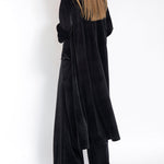 Zeagoo Women's Black Stretch Knit Frock Cardigans Coat