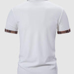 Men's Plaid Contrast Color Business Casual POLO