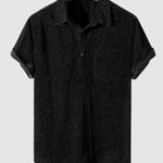 Men's Corduroy Short Sleeve Shirt