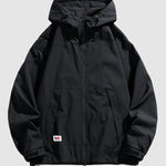 Men's drawstring double pocket shell jacket