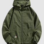Men's drawstring double pocket shell jacket