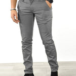 Men's Solid Color Basic Slim Fit Business Casual Pants
