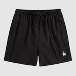 Men's solid color quick-drying drawstring beach swim shorts