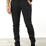 Men's Solid Color Basic Slim Fit Business Casual Pants
