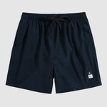 Men's solid color quick-drying drawstring beach swim shorts