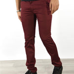 Men's Solid Color Basic Slim Fit Business Casual Pants