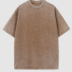 Men's 100% cotton Vintage Casual Short Sleeve T-Shirt
